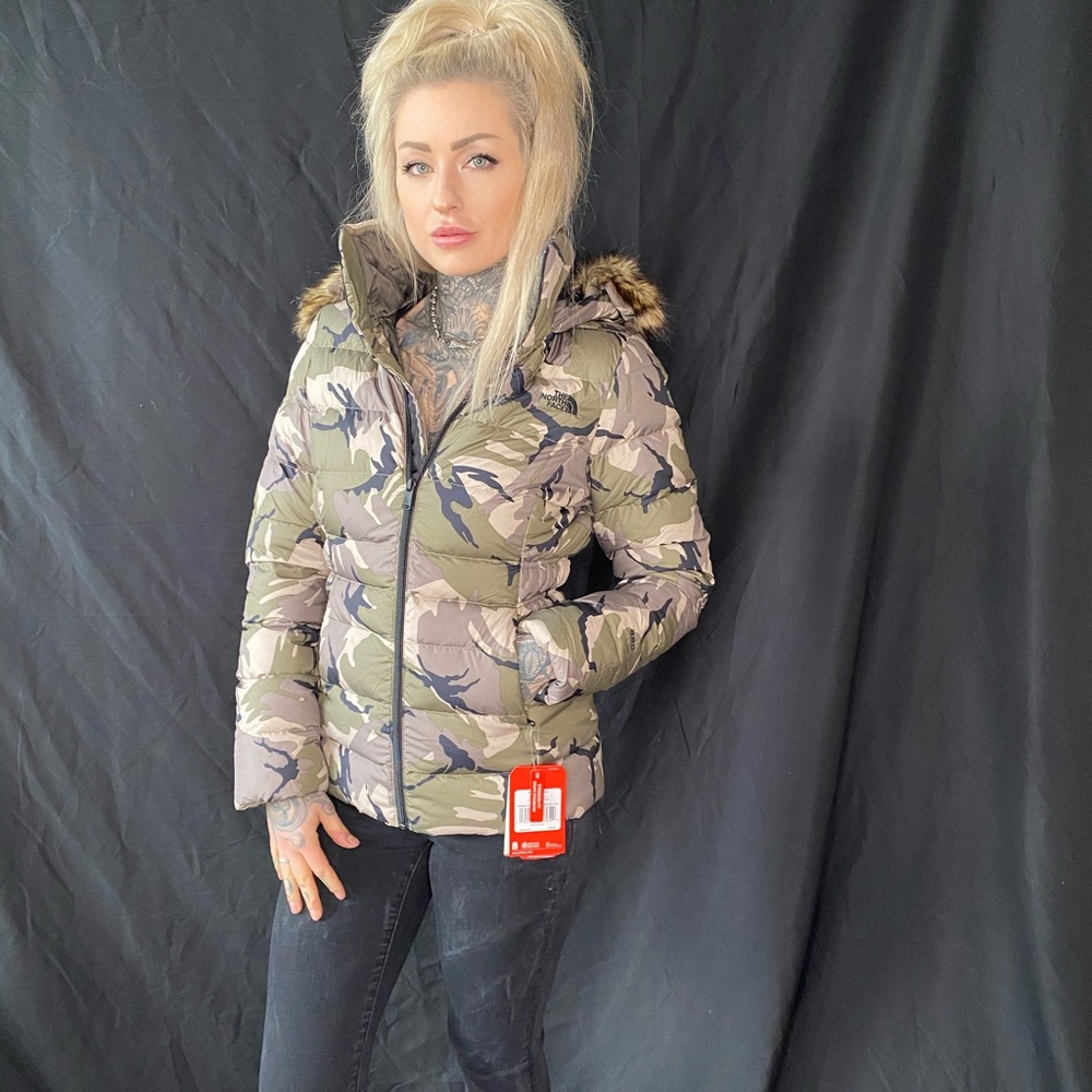 Brand New North Face camo bomber